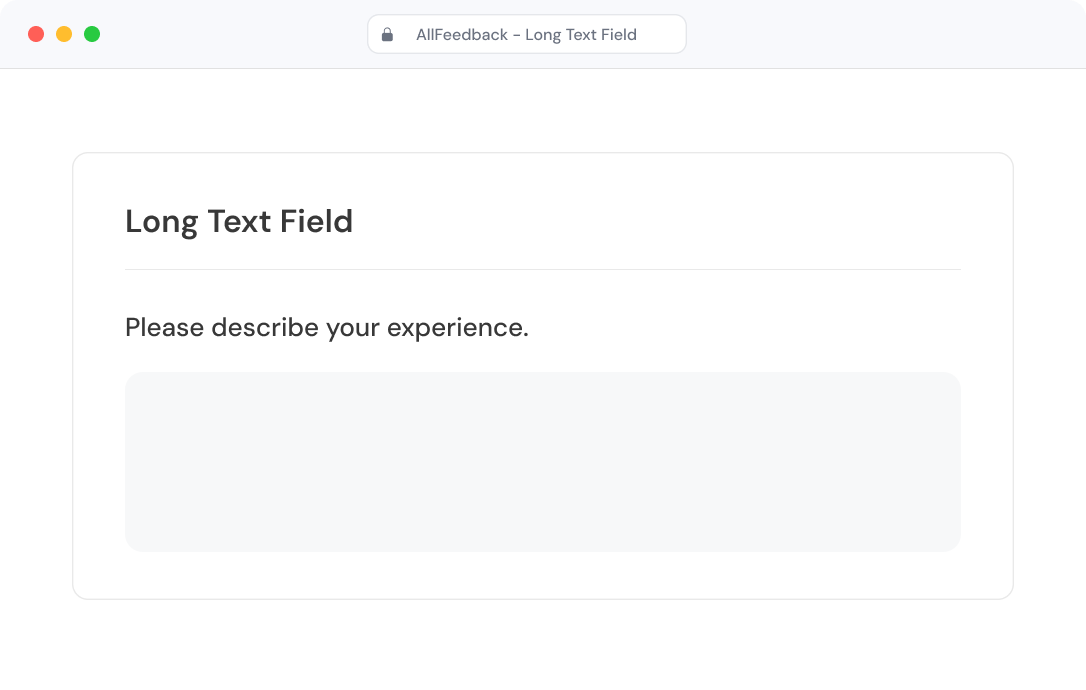 Long Text field preview