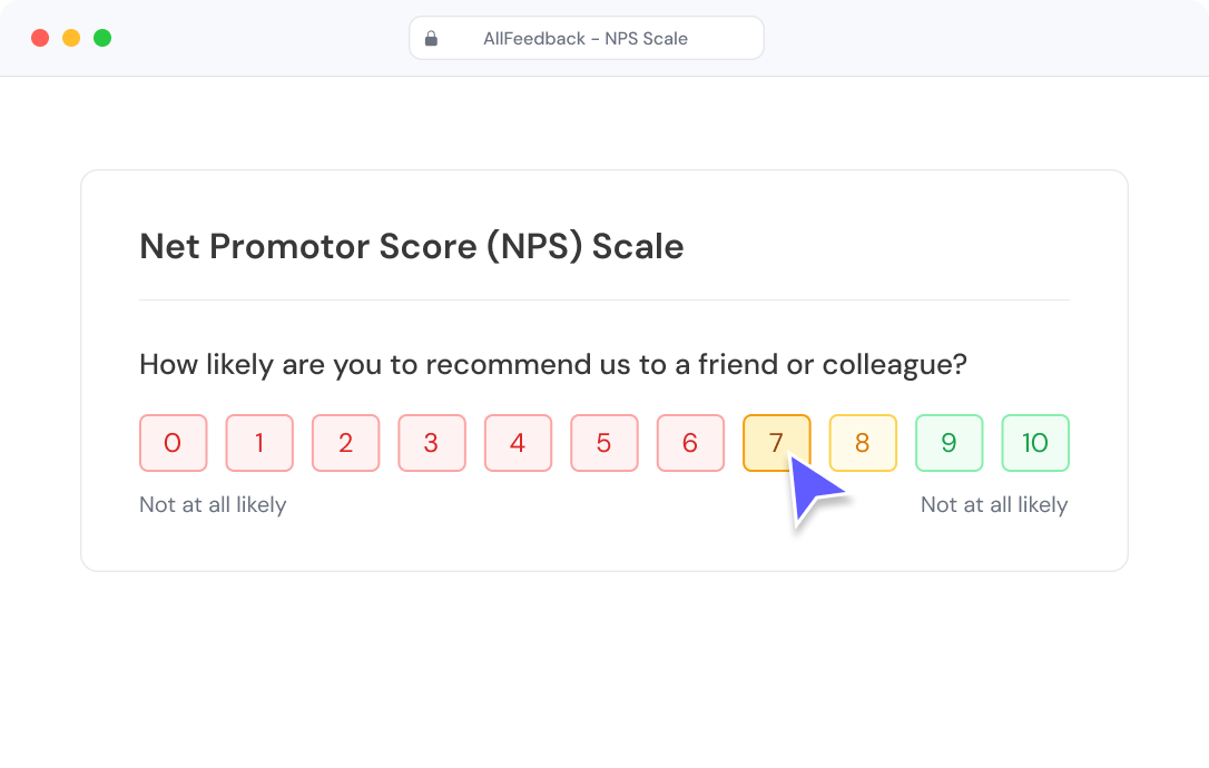 NPS Scale field preview